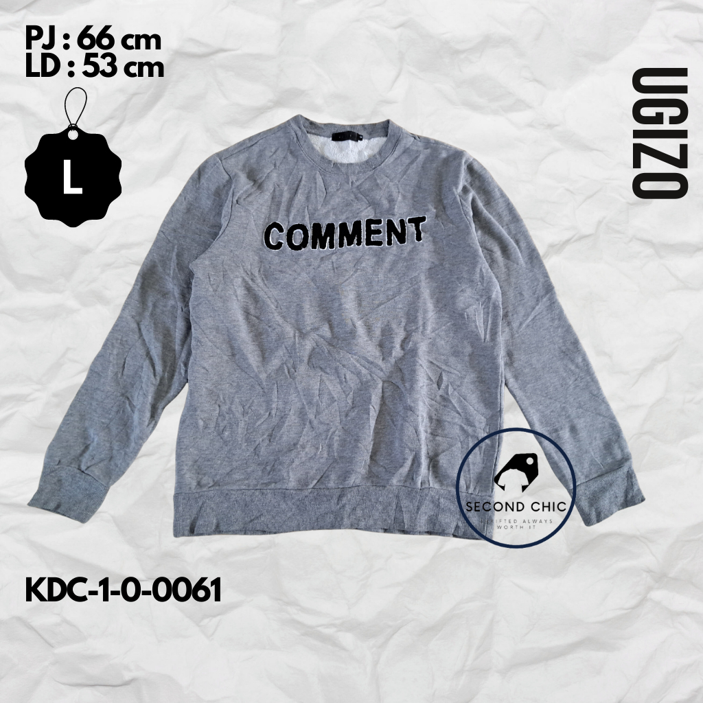Crewneck UGIZO ORIGINAL | Crewneck Pria | Sweater UGIZO | Crewneck branded | Sweater branded