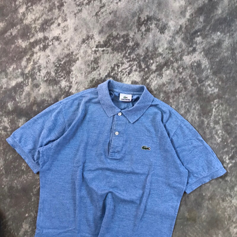Polo Shirt Lacoste Basic Texture (Blue Sky) Original Second