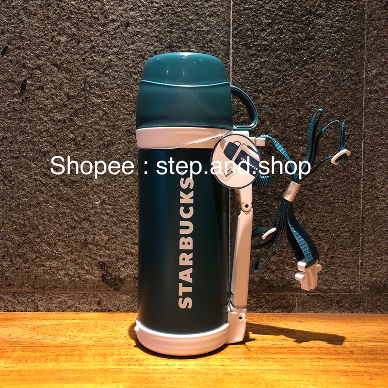 Starbucks Tumbler 1 liter Stainless - Blue Colour With Shoulder Strap - Rare Limited Edition