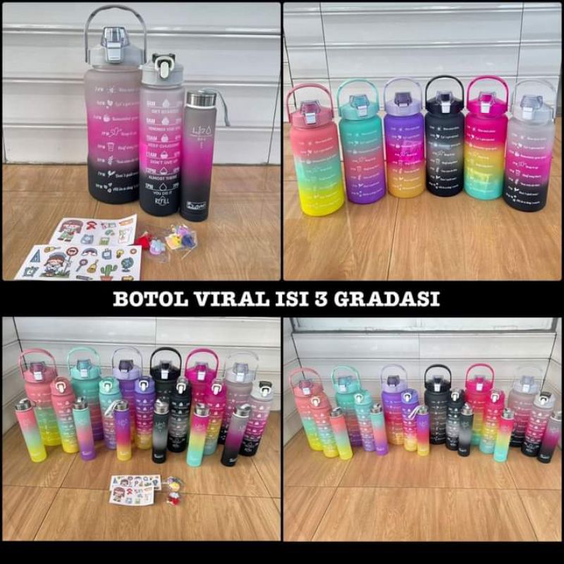 botol minum 3in1/ botol beranak / botol minum viral korea