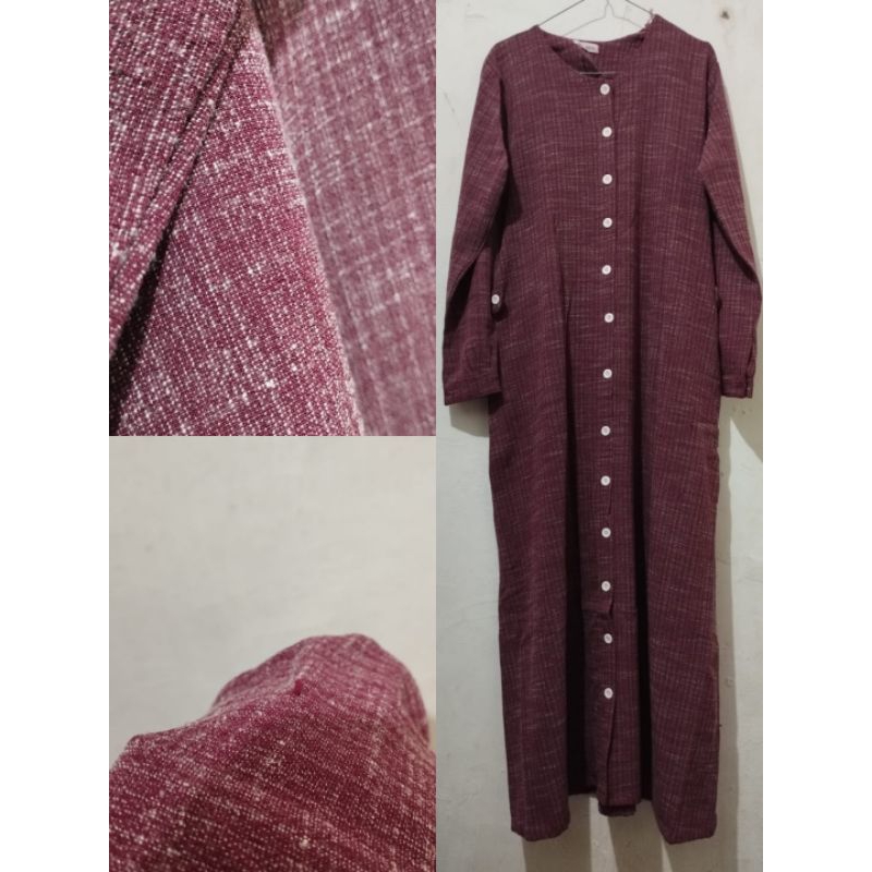 gamis burgundy