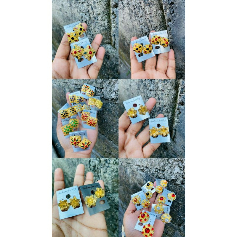 subeng alpaka / set anting bali