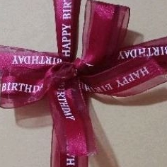 

[SERBA Rp 1000] Extra Pita Selamat Ulang Tahun / Happy Birthday Ribbon Maroon Red