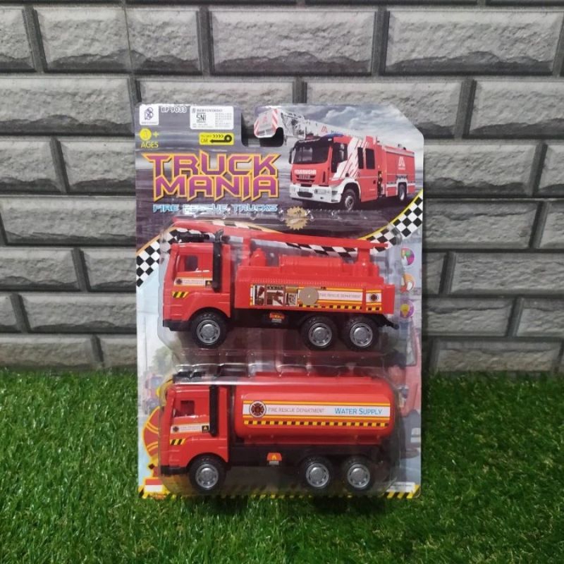 Mainan Truck mania damkar isi 2 set/Bp9033