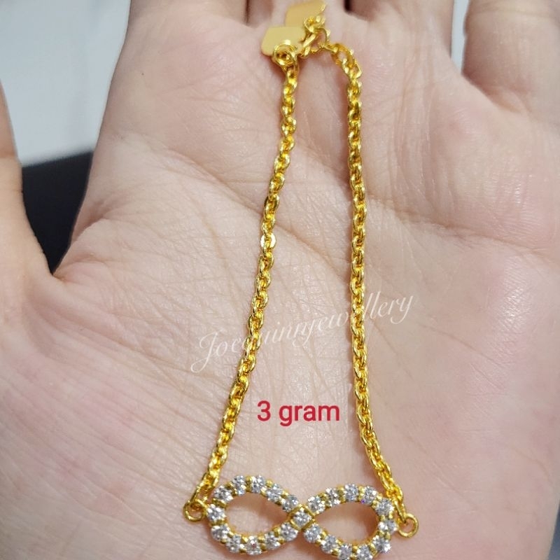gelang emas muda 3 gram dewasa