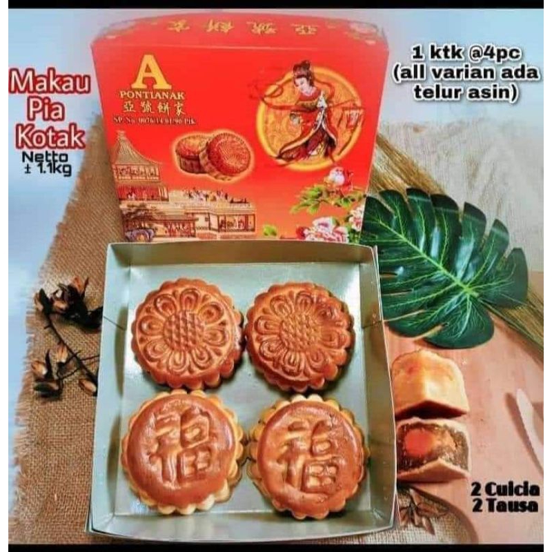 Makau Pia Telur Asin Kue Bulan Mooncake A Pontianak