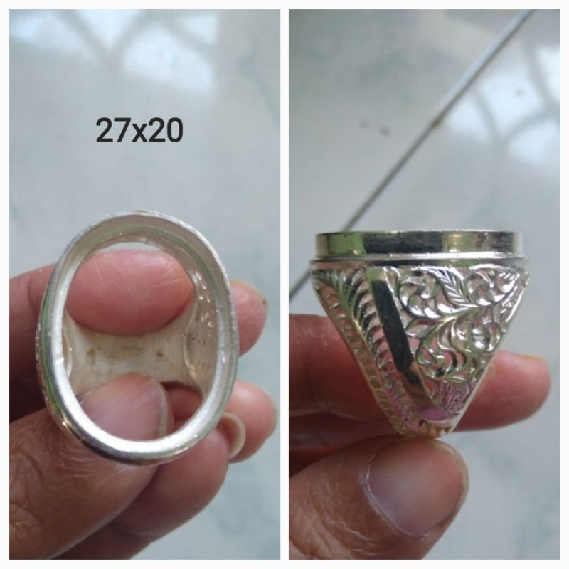 emban/cincin perak 925 ukir/karancang selempang