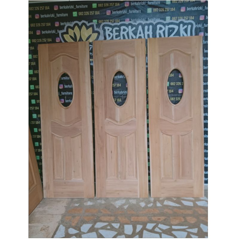 pintu rumah kusen pintu mahoni dan jati