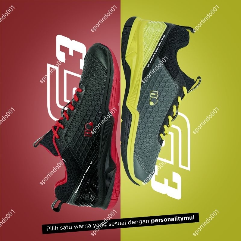Sepatu Badminton Hiqua G3 / Sepatu Badminton Hiqua G THREE ORIGINAL