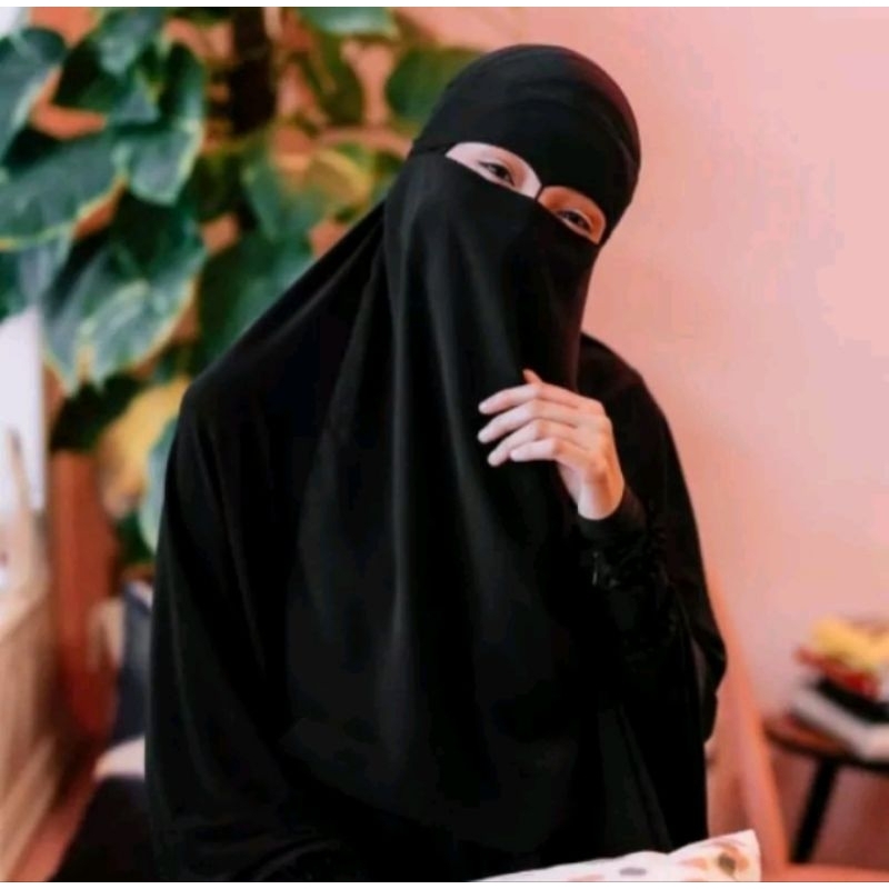 NIQOB | NIQAB ELANG NOSE STRING - Niqab2 Cadar Hitam Murah Fashion Muslimah