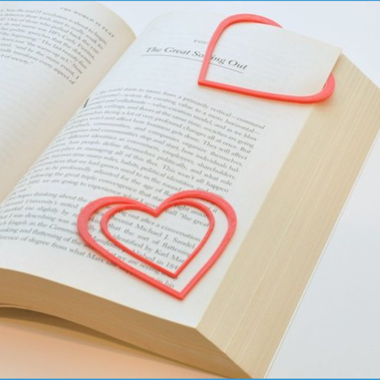 

Heart Bookmark Pembatas Buku Novel