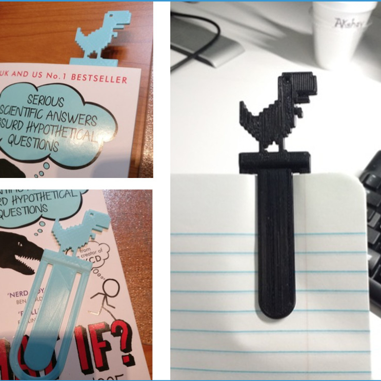 

Chrome Offline Dinosaur Bookmark Dino Bookmark Pembatas Buku Novel