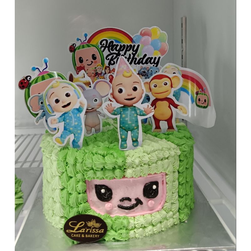Cocomelon cake - kue ulang tahun cocomelon - cocomelon birthday cake