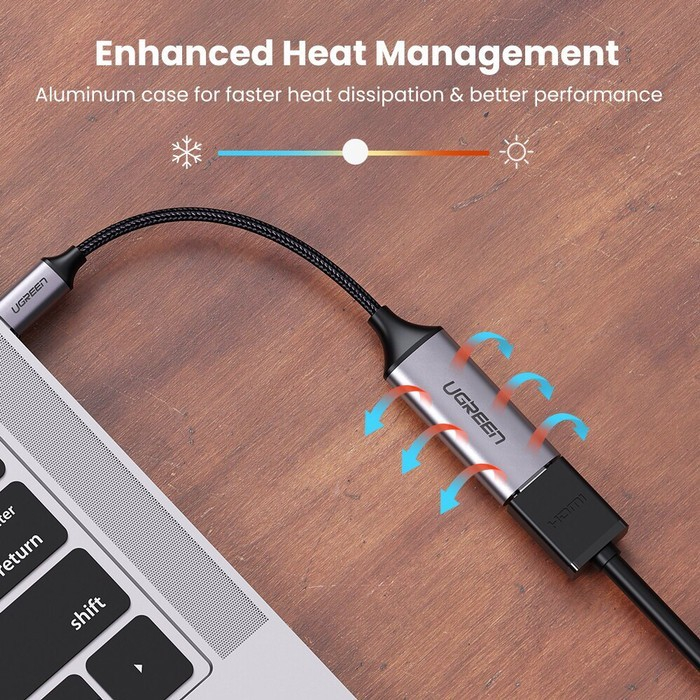 UGREEN Kabel Converter USB C Thunderbolt 3 to HDMI 2.0 4K 60hz - 70444
