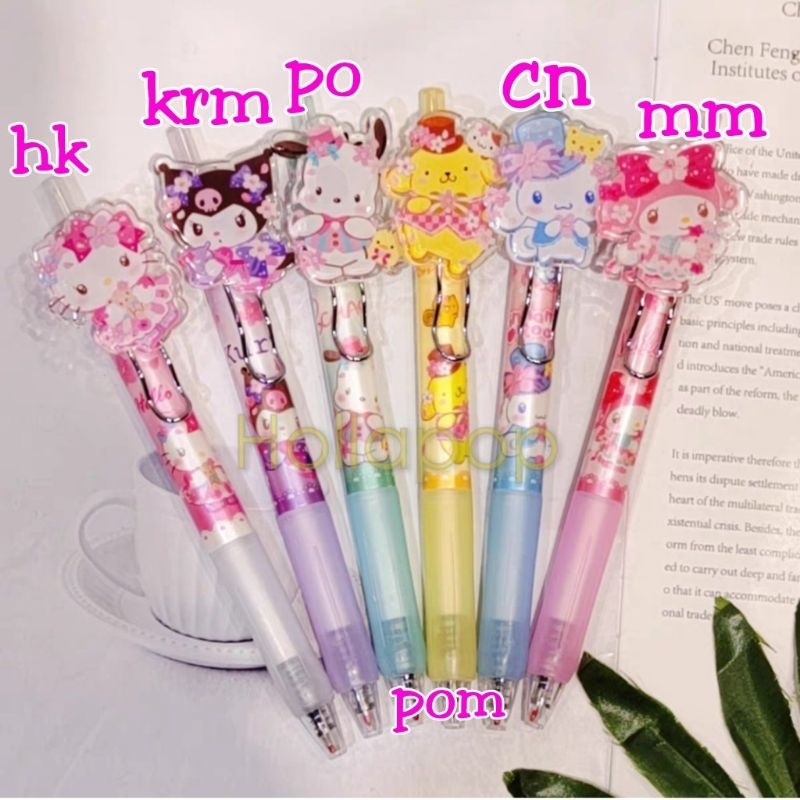 

Hop Bolpen pen cetek Kuromi My Melody Cinnamoroll Pochacco Pompompurin premium