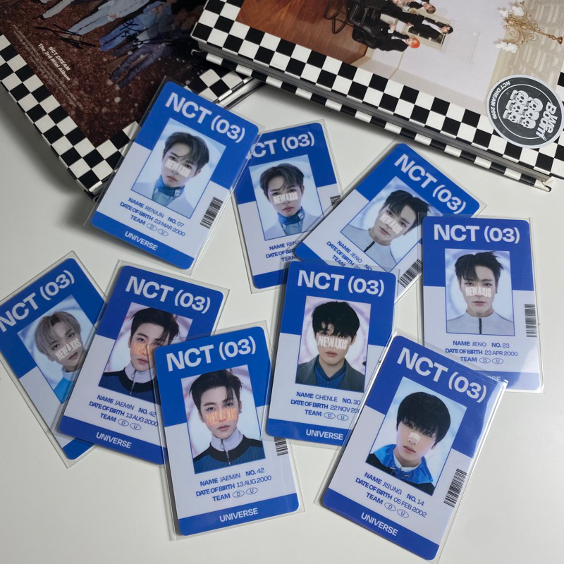 NCT 2021 DREAM UNIVERSE ID CARD PHOTOCARD PC MARK RENJUN JENO HAECHAN JAEMIN CHENLE JISUNG