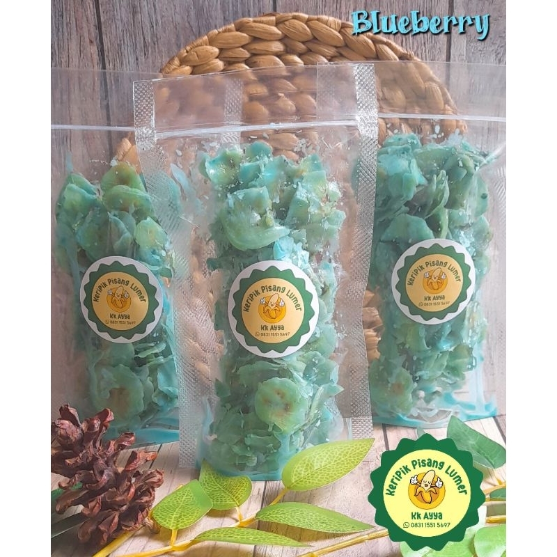 

Keripik pisang lumer Blueberry