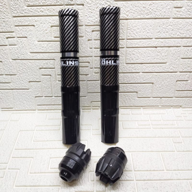 Paket variasi cover shock depan karbon + Jalu As naga Mio j Mio m3 Mio soul Mio GT Mio smile ohline