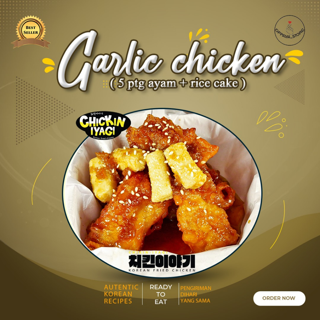 

Chickin Iyagi - Garlic Chicken 5 Potongan Siap Saji Halal