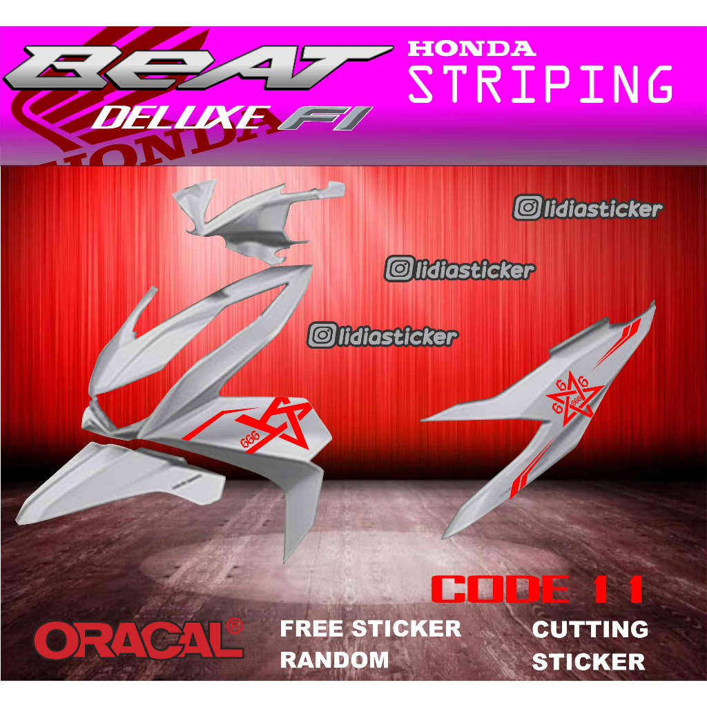 STIKER BEAT DELUXE STRIPING BEAT CUTTING STICKER MEDUSA