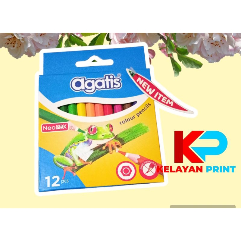 

PENSIL WARNA AGATIS PENDEK 12 WARNA