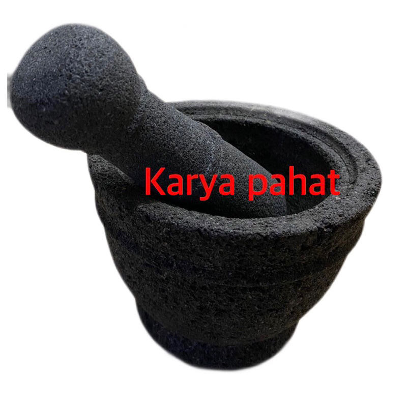 Lumpang batu asli 20 cm