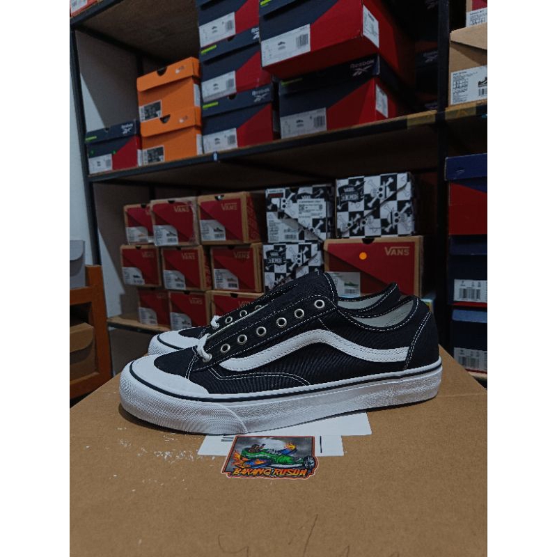 VANS STYLE 36 OLD SKOOL DECON SF BLACK WHITE ORIGINAL RESMI NAVYA