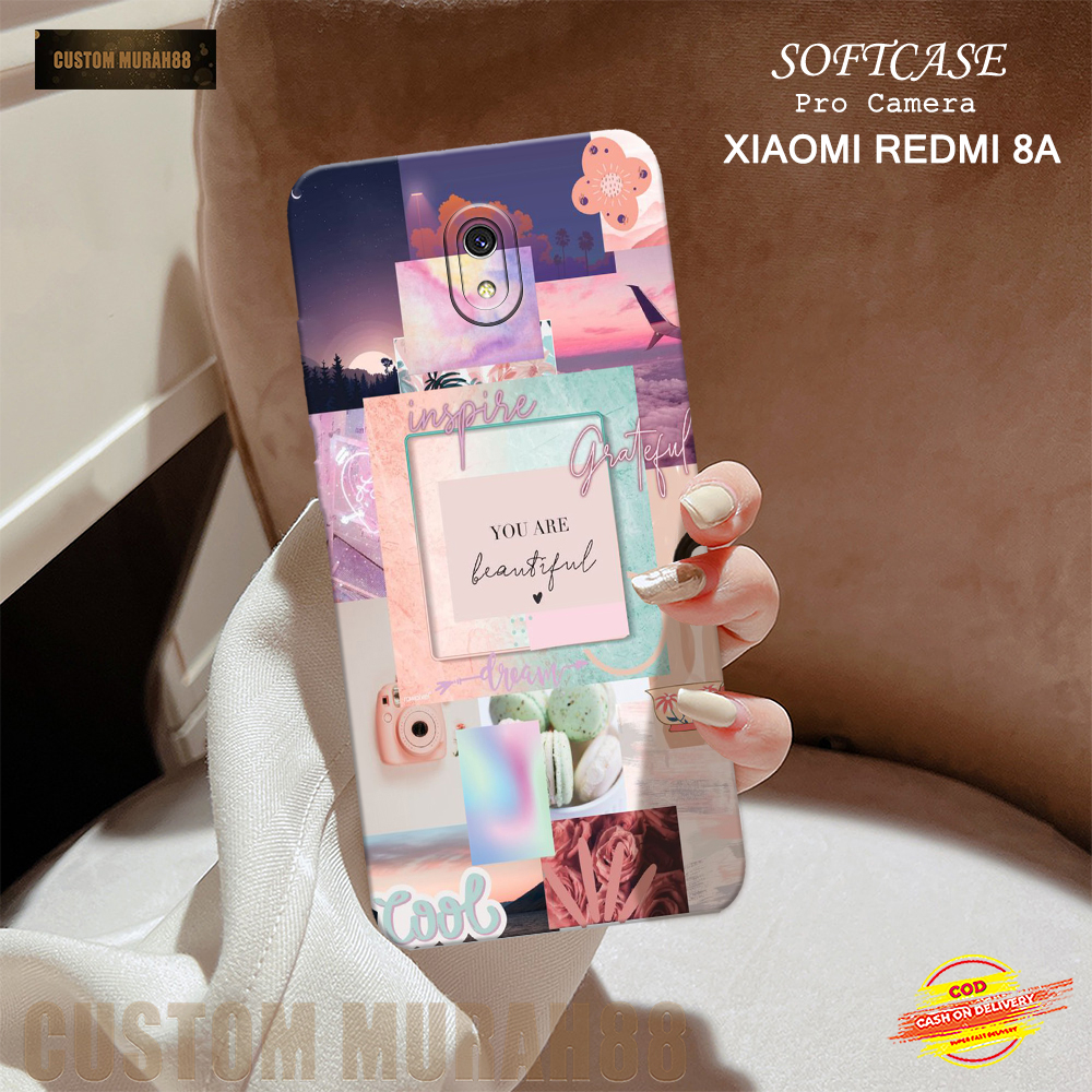 Case Xiaomi Redmi 8A Terbaru - Fashion Case AESTHETIC - Casing Hp Xiaomi Redmi 8A - Softcase Pro Cam