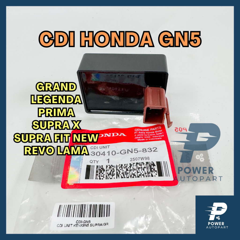 ( GARANSI ) ORIGINAL CDI UNIT HONDA GN5 KUALITAS ASLI ORIGINAL SUPRA X, REVO, GRAND - CDI GN5