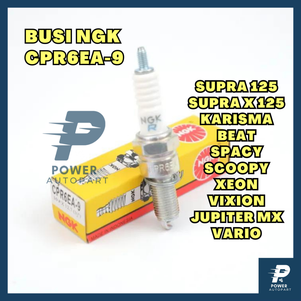 BUSI NGK CPR6EA-9 ORIGINAL KUALITAS ORIGINAL NGK - Busi CPR