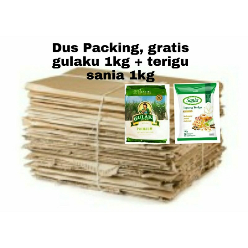 

Dus Packing gratis gula dan terigu