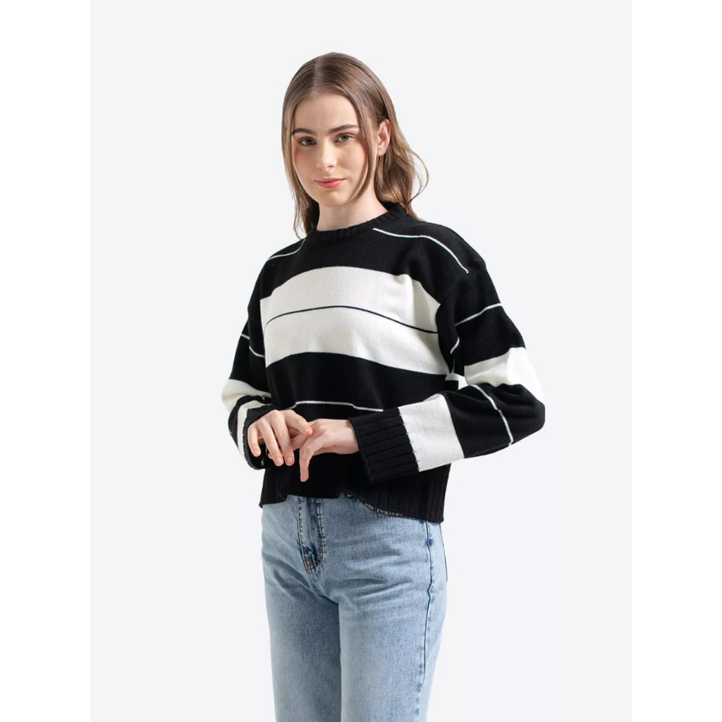 Meira Sweater Blouse Crop / Suji Knit Crop Sweater Rajut / Atasan Wanita / Rajut Crop Wanita / Rinsy