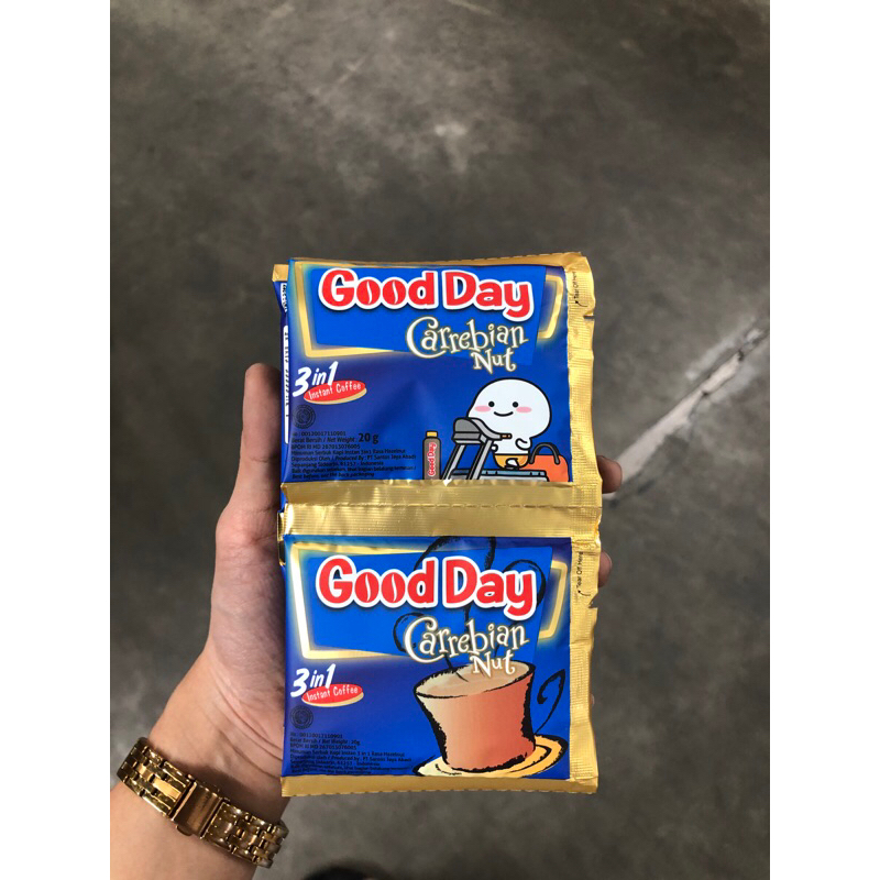 

GOOD DAY KOPI INSTANT RENTENG 3in1 CARREBIAN NUT isi 10 Sachet