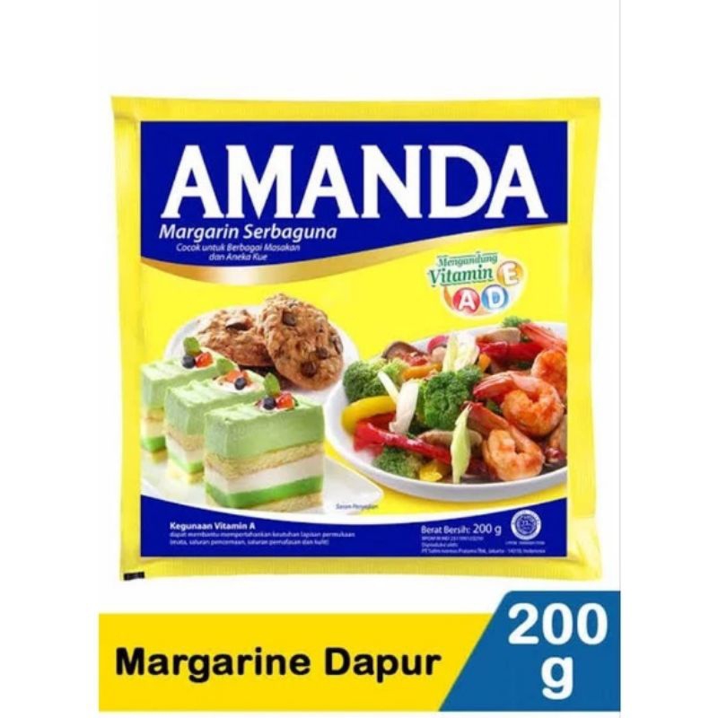 

MARGARIN SERBAGUNA AMANDA 200 GRAM