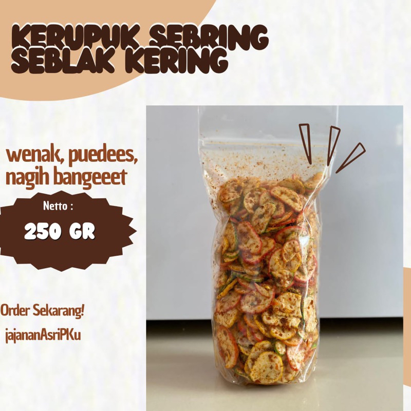 

KERUPUK SEBRING (SEBLAK KERING)