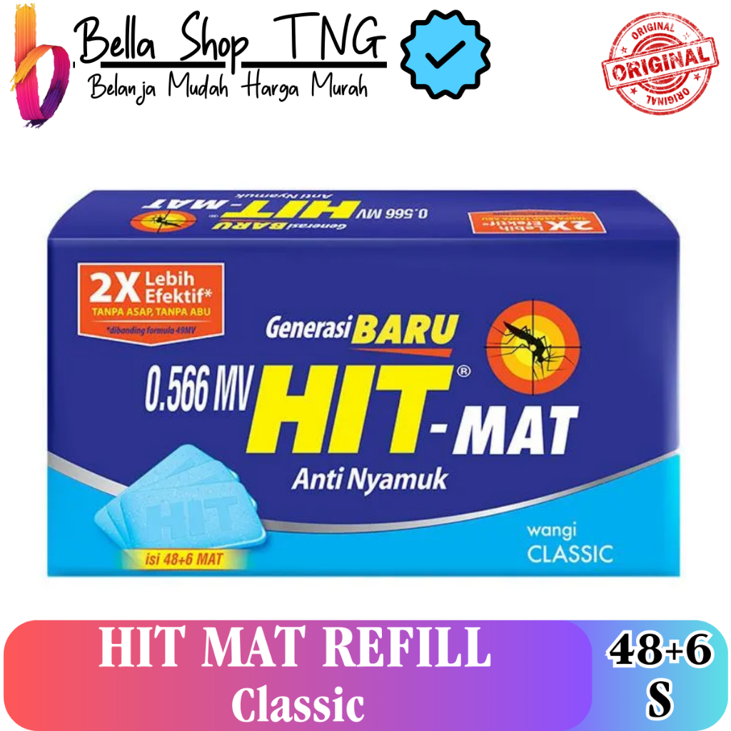 HIT Mat Classic Obat Nyamuk Elektrik 48 + 6 Sheets