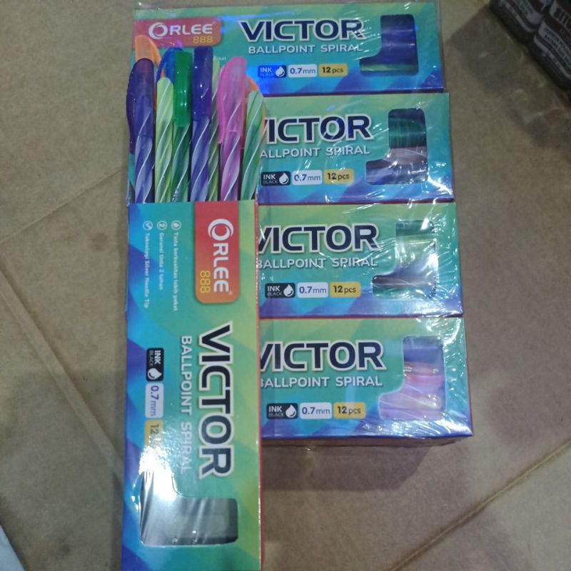 

Bolpen spiral victor orlee original