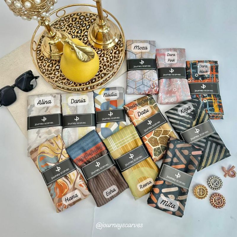 JOURNEY SCARVES/JOURNEY HIJAB/HIJAB JOURNEY/KERUDUNG JOURNEY/ORIGINAL JOURNEY MOTIF BARU