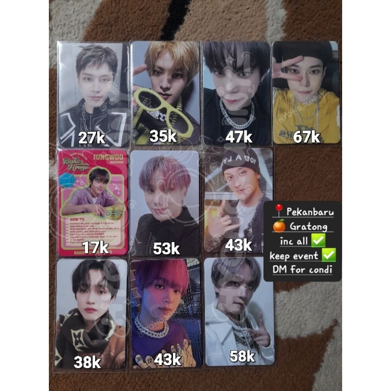(update price) Official Photocard NCT 127, Dream, WayV Taeil Yuta Doyoung Jungwoo Hendery Haechan Ch