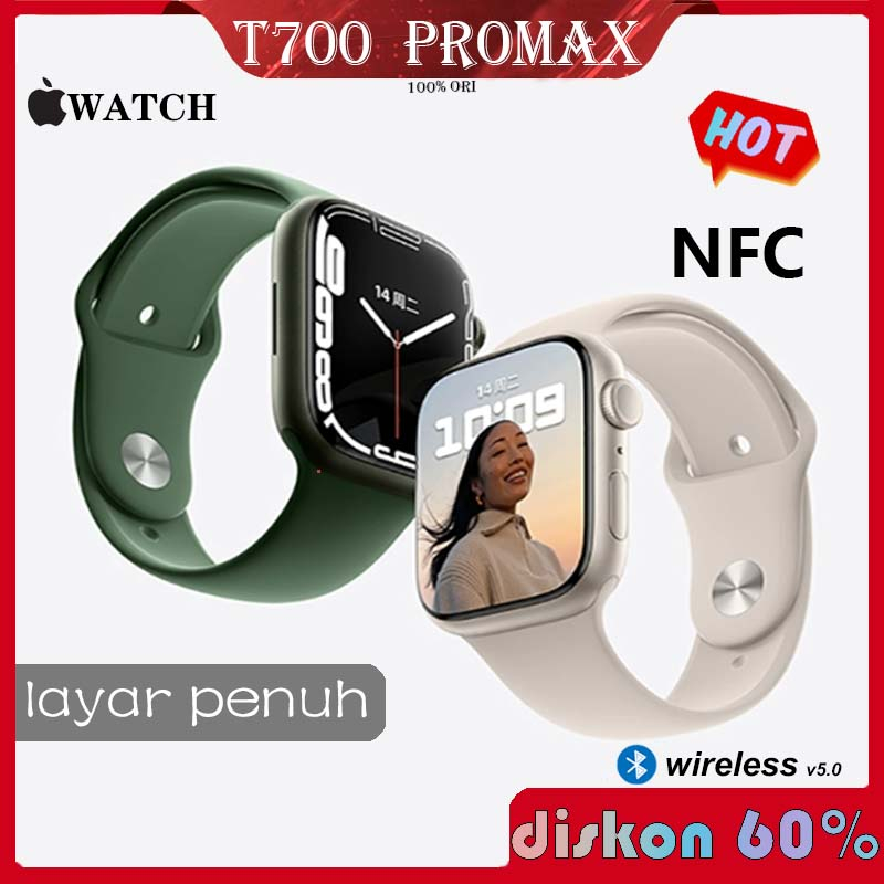 【RAJA SPEAKER】T700 Pro Max Smartwatch Bluetooth Panggilan Pengisian Nirkabel Wallpaper Kustom Layar 