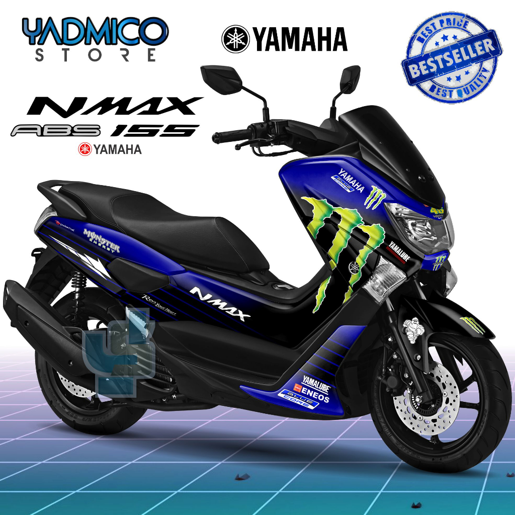 Decal Nmax Old Full Body - Stiker Motor Nmax Old Full Body - Dekal Hologram Nmax Lama Full Body - Striping Nmax Old Variasi MSE