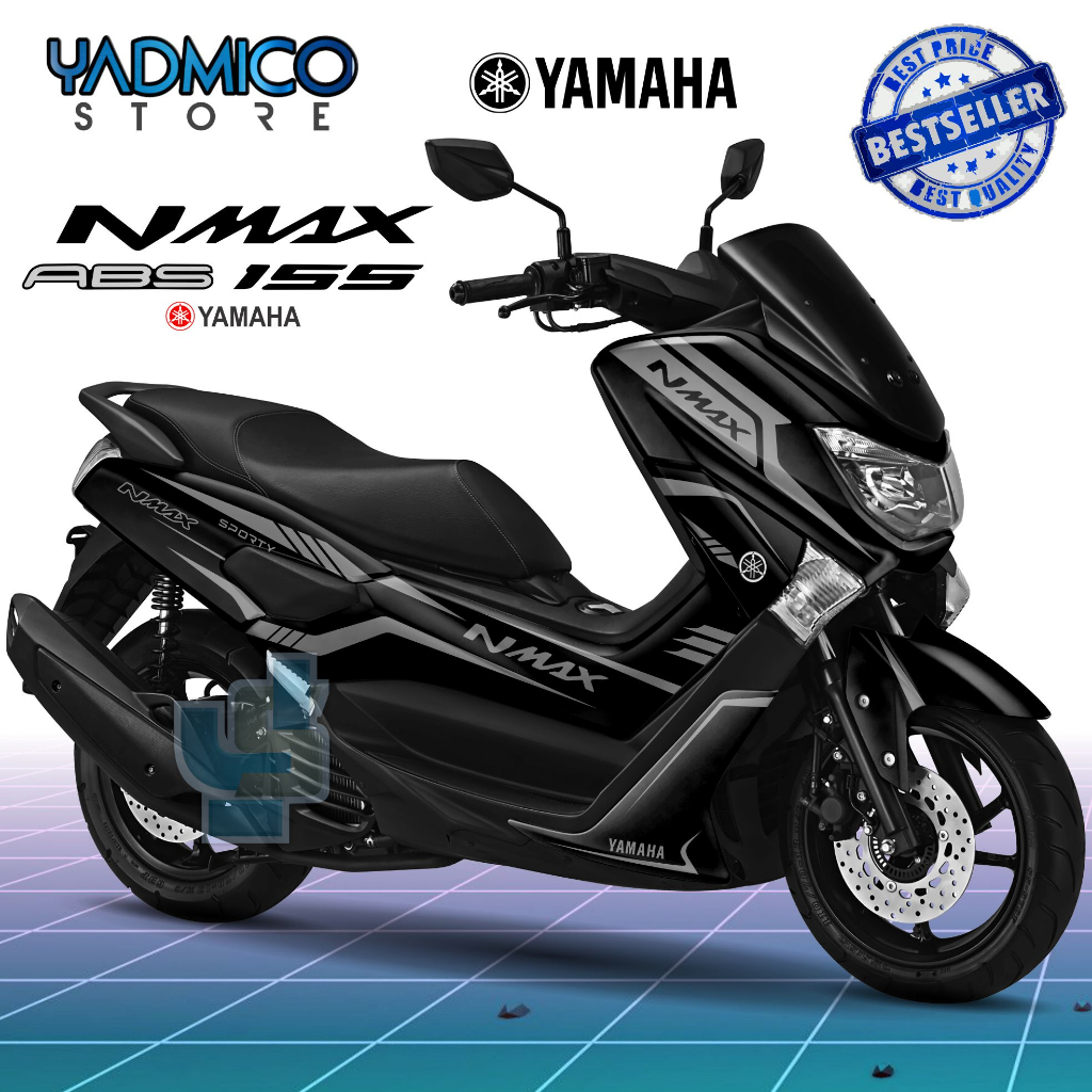 Decal Nmax Old Full Body - Stiker Motor Nmax Old Full Body - Dekal Hologram Nmax Lama Full Body - Striping Nmax Old Variasi Lis Gold