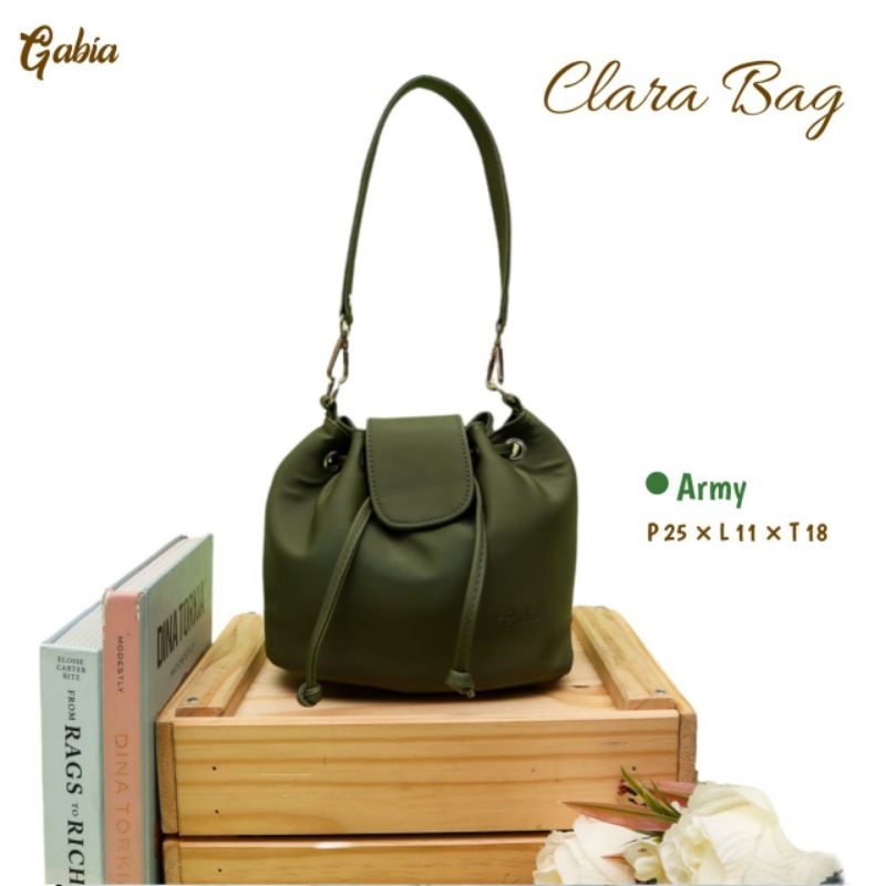 TAS SELEMPANG BAHU MINI DOMPET JINJING CLARA BAG BY GABIA ANTI AIR BAHAN CHOCOLY