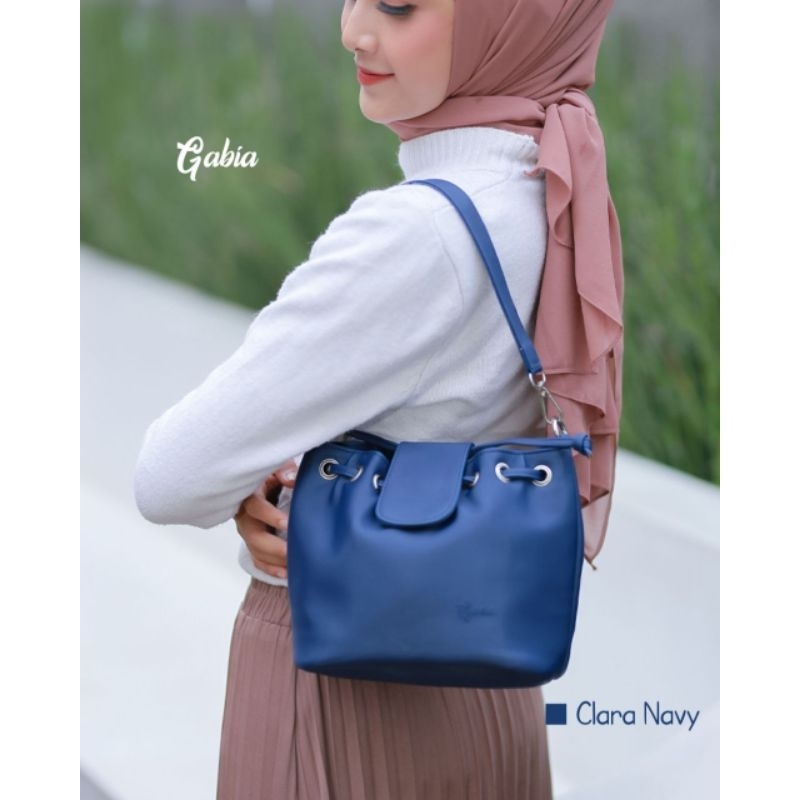 TAS SELEMPANG BAHU MINI DOMPET JINJING CLARA BAG BY GABIA ANTI AIR BAHAN CHOCOLY