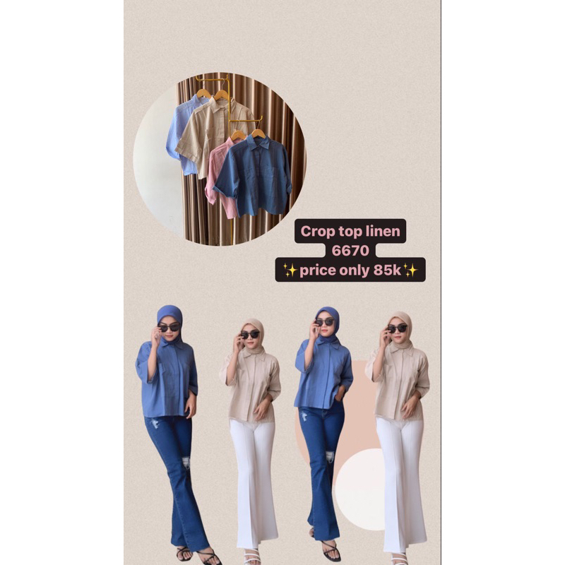 Crop Top Linen