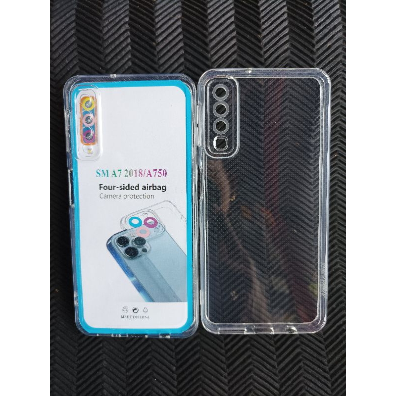softcase/Case silikon bening transparan hp Samsung A7 2018/A750/Case bening clear airbag+ pelindung 