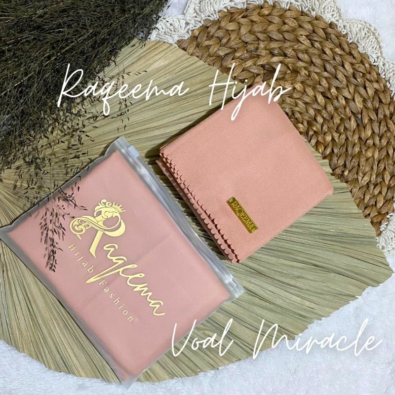 Hijab Voal Miracle Premium Lasercut by Raqeema Free Pouch