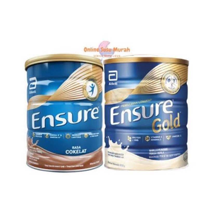 

Ensure Gold Vanila / Coklat 380g Susu Nutrisi Dewasa Rendah Laktosa.SUSU DEWASA