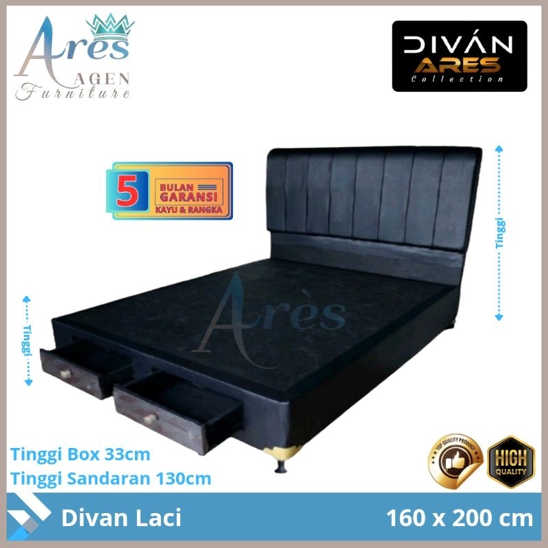 Divan Laci Ukuran 160x200 / Divan Kasur Laci Minimalis / Divan Laci Termurah Cirebon