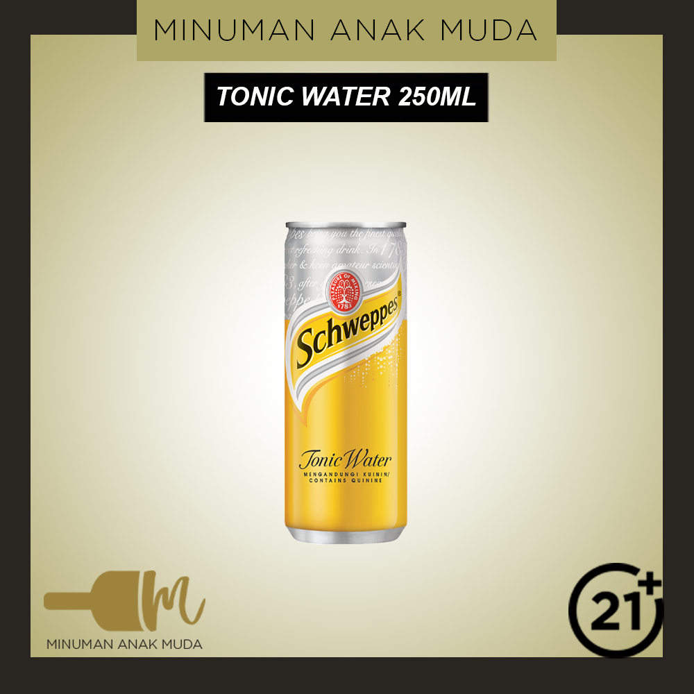 

Schweppes Tonic Water 250ml Kaleng - Minuman Anak Muda